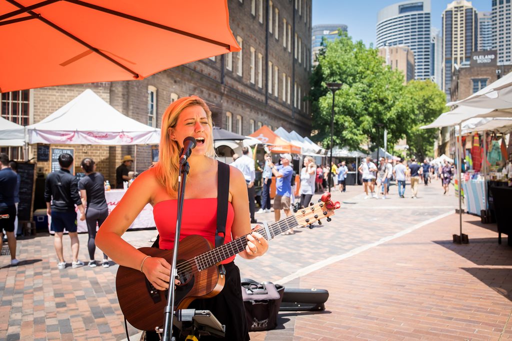Busking at The Rocks