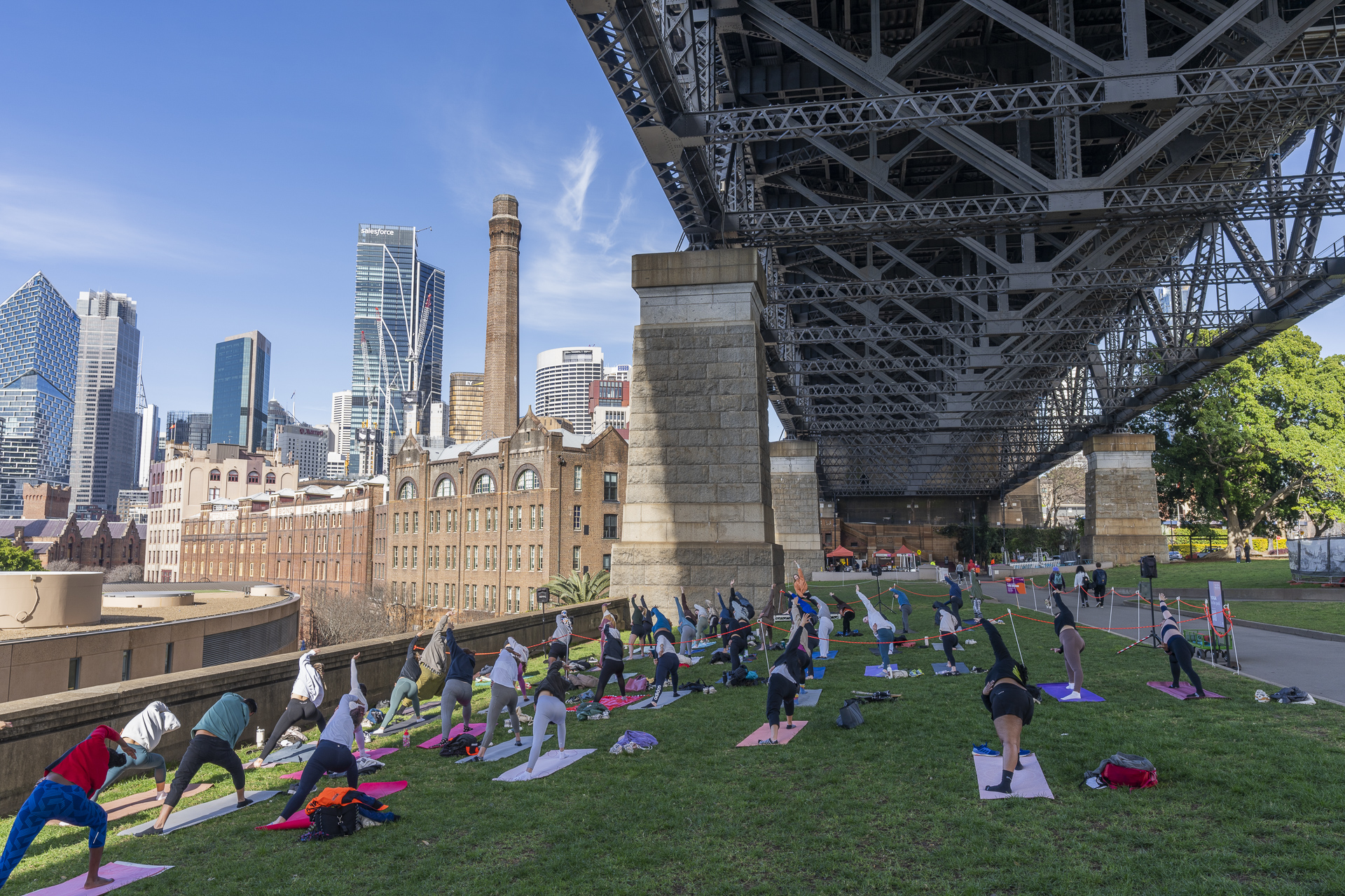 Yoga under the Bridge