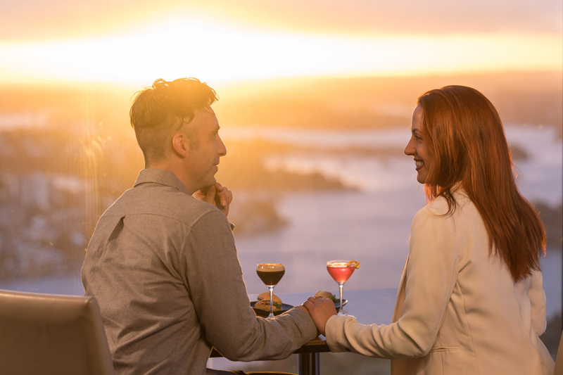 Shangri-La Miniature Classic Cocktail and canape