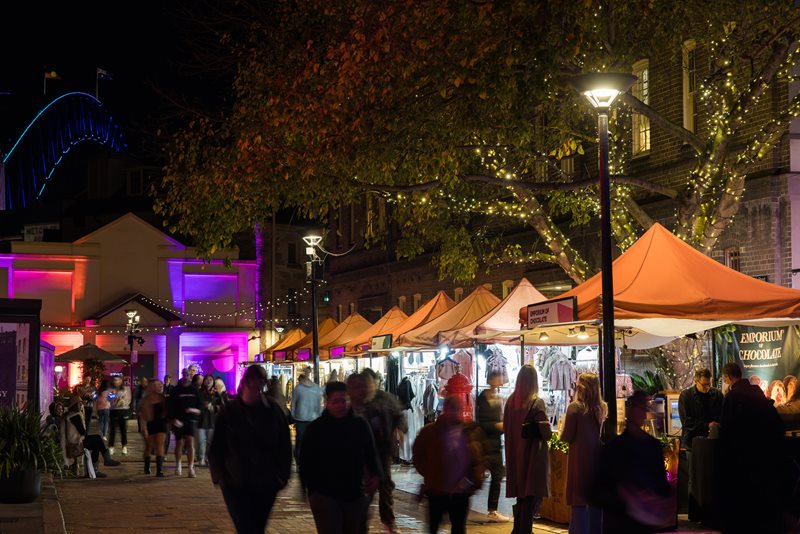 The Rocks Markets at Vivid  Sydney