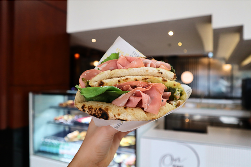 $15 Mortadella Panuozzo's at On The Go in Four Seasons Sydney