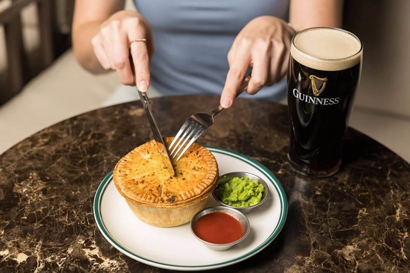 Beef and Guinness Pie and a Pint